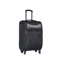 24 Inch Suitcase Black Black Oxford Fabric