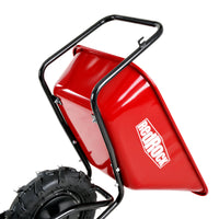 Professional Specs This Wheelbarrow Uses An Electric 24V 250W Brushless Motor System, Powered By 2 12V 12Ah Black Red Classic,Industrial Stainless Steel