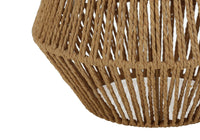 Lighting, 22"H, Table Lamp, Brown Rope, Beige Shade, Transitional Brown Woven Rope