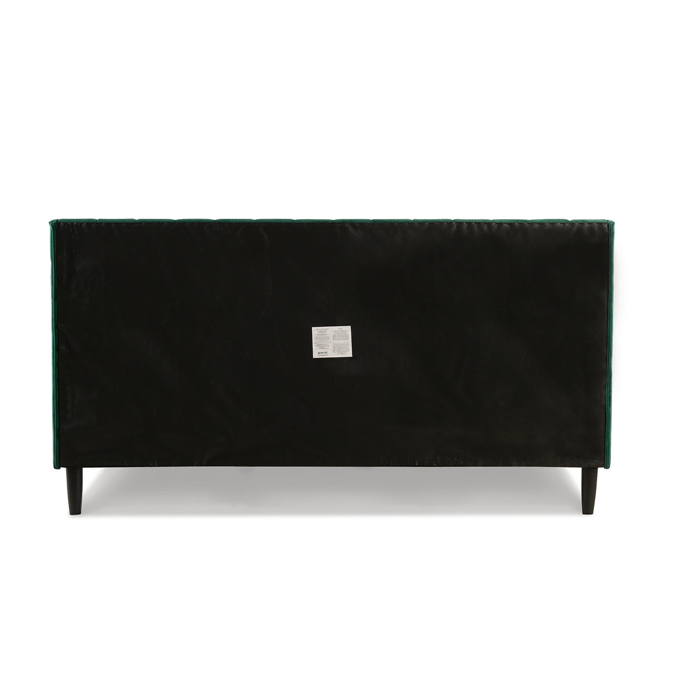 Aspen Vertical Tufted Modern Headboard Platform Bed Set, King, Evergreen Velvet Box Spring Not Required King Green Wood Foam Velvet Velvet