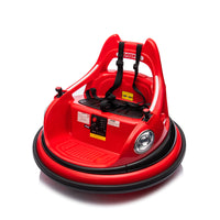 12V Ride On Bumper Car For Kids,Electric Car For Kids,1.5 5 Years Old,W Remote Control, Led Lights, Bluetooth & 360 Degree Spin, Vehicle Body With Anti Collision Paddingfive Point Safety Belt,2Wd Red Polyethylene