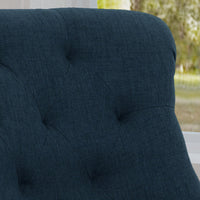 Office Chair Navy Blue Fabric