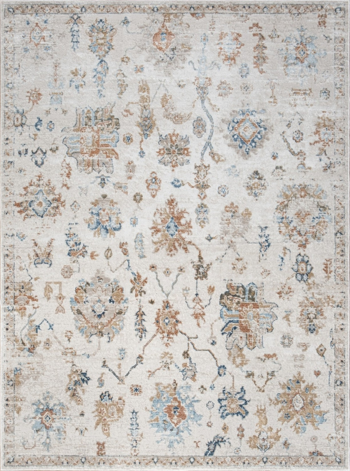 Noble Gc Gen7007 Ivory 2 Ft. 7 In. X 7 Ft. 3 In. Area Rug Ivory Polyester