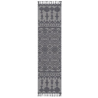 Naar Guros Collection 2X8 White Gray Traditional Indoor Outdoor Area Rug White Gray Polypropylene