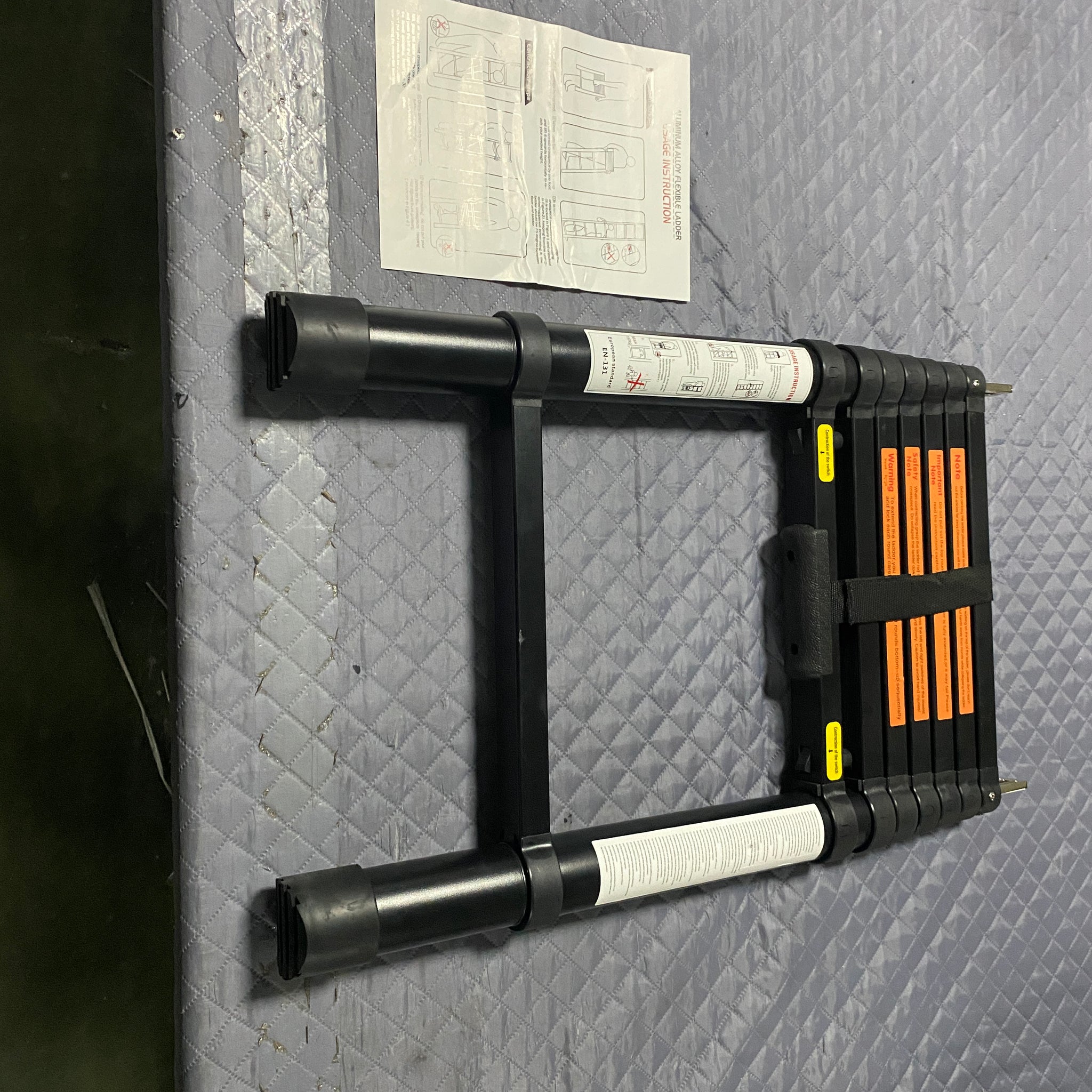 Ladder For Lightweight Roof Top Tent Ladder Only Black Aluminium