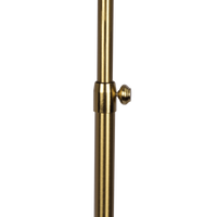 Verve Brassed Gold Floor Lamp With On Off Switch Adjustable Led Round Base Antique Brass,Gold Table&Floor Lamps Led Brass
