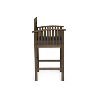 Casa Acacia Barstool Grey Acacia Wood