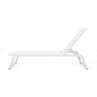 Myers Chaise Lounge Mp2 White Metal Mesh