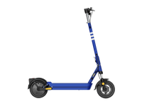 Dual Suspension Electric Scooter W 43.5 Miles Max Operating Range & 24 Mph Max Speed Blue Blue Aluminum