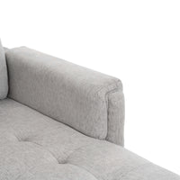 83.4" L Shaped Sofa Sectional Couch Sofa Bed With Two Usb Ports, A Movable Ottoman And A Reversible Chaise Lounge For Living Room, Grey Grey Foam Chenille 5 Seat