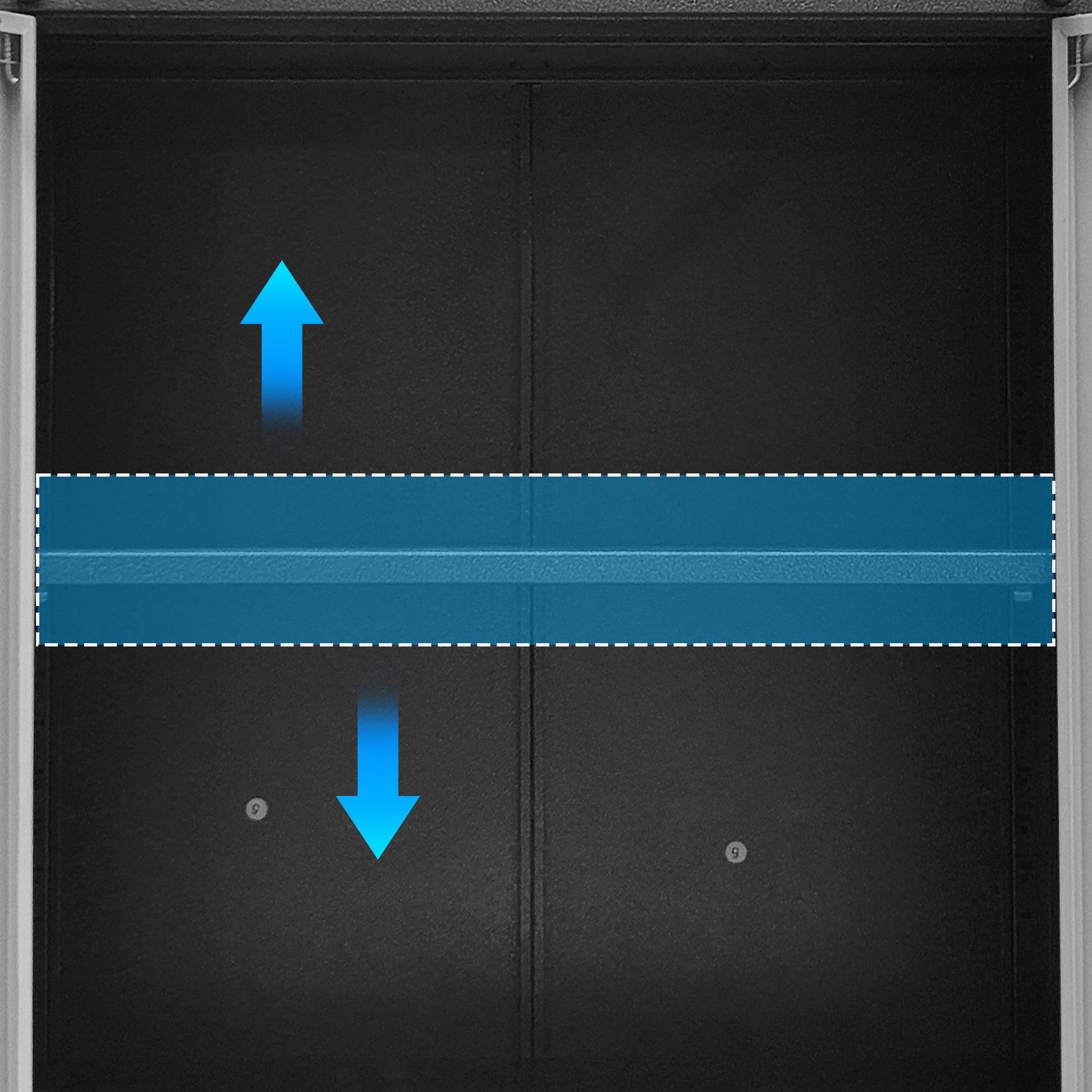 Heavy Duty Metal Garage Storage Cabinet With Wheels Sturdy And Durable Tool Storage Cabinet For Garage, Office, And Home Organizer Solutions Black Gray Steel