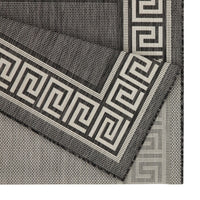 Sunshine Gc Har2002 Anthracite 2 Ft. 7 In. X 7 Ft. 3 In. Indoor Outdoor Area Rug Anthracite Polyester Polypropylene