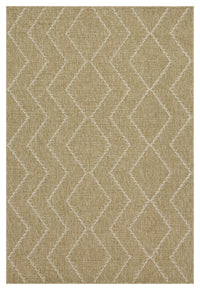 Earth Gc Ntl1011 Jute White 2 Ft. 7 In. X 7 Ft. 3 In. Indoor Outdoor Area Rug Natural White Polyester Polypropylene