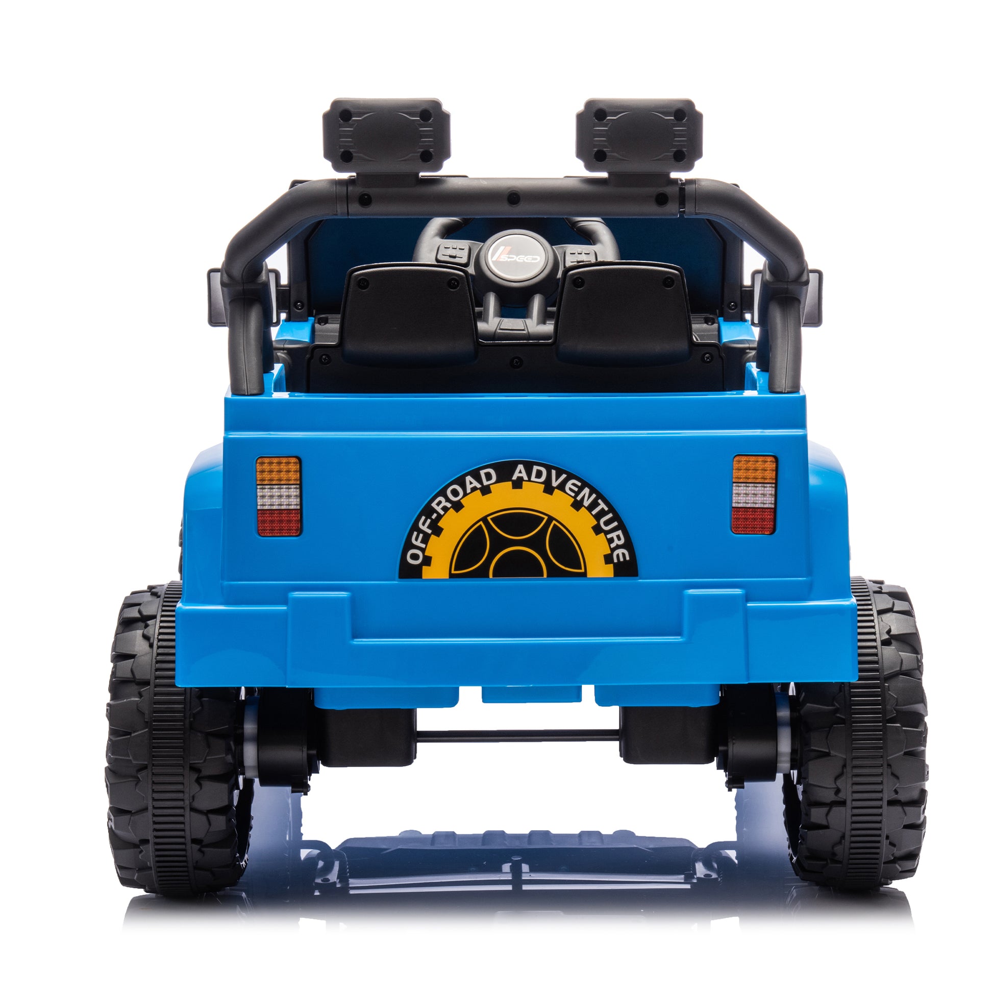 12V Kids Ride On Electric Car W Parents Control,Dual Drive, Four Wheel Suspension,With Music,Bluetooth,Mp3,Usb,With Headlights, Steering Wheel Quick Release,Slow Start For Kids Aged 3 8. Blue 50 99 Lbs Polypropylene