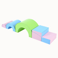 5 Piece Kids Climbing Toys For Toddlers, Foam Climbing Blocks For Babies, Kids Crawling And Climbing Indoor Active Play Structure Colorful Under 50 Lbs Cute Foam 1 To 2 Years Pu Indoor