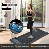 Brushless Motor Walking Pad 300 Lb Capacity, Desk Treadmill For Home Office, Protable Treadmill Under Desk, Walking Treadmills For Home,0.5 To 4.0 Mph Portable Treadmill Black Abs Steel Q235