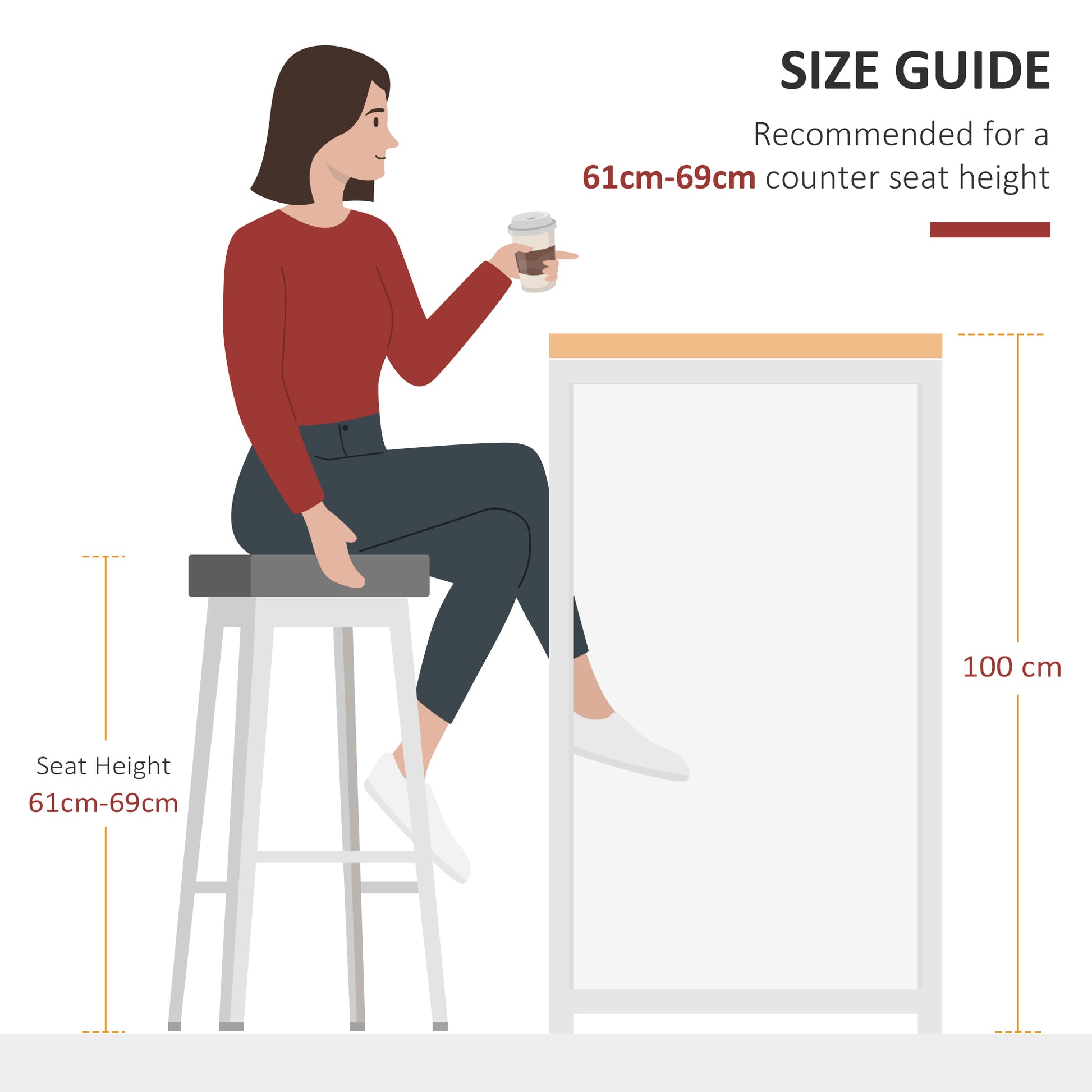 Homcom Modern Bar Table Counter Height Dining Table With 3 Storage Shelves For Kitchen, Dining Room, Living Room, White White Mdf