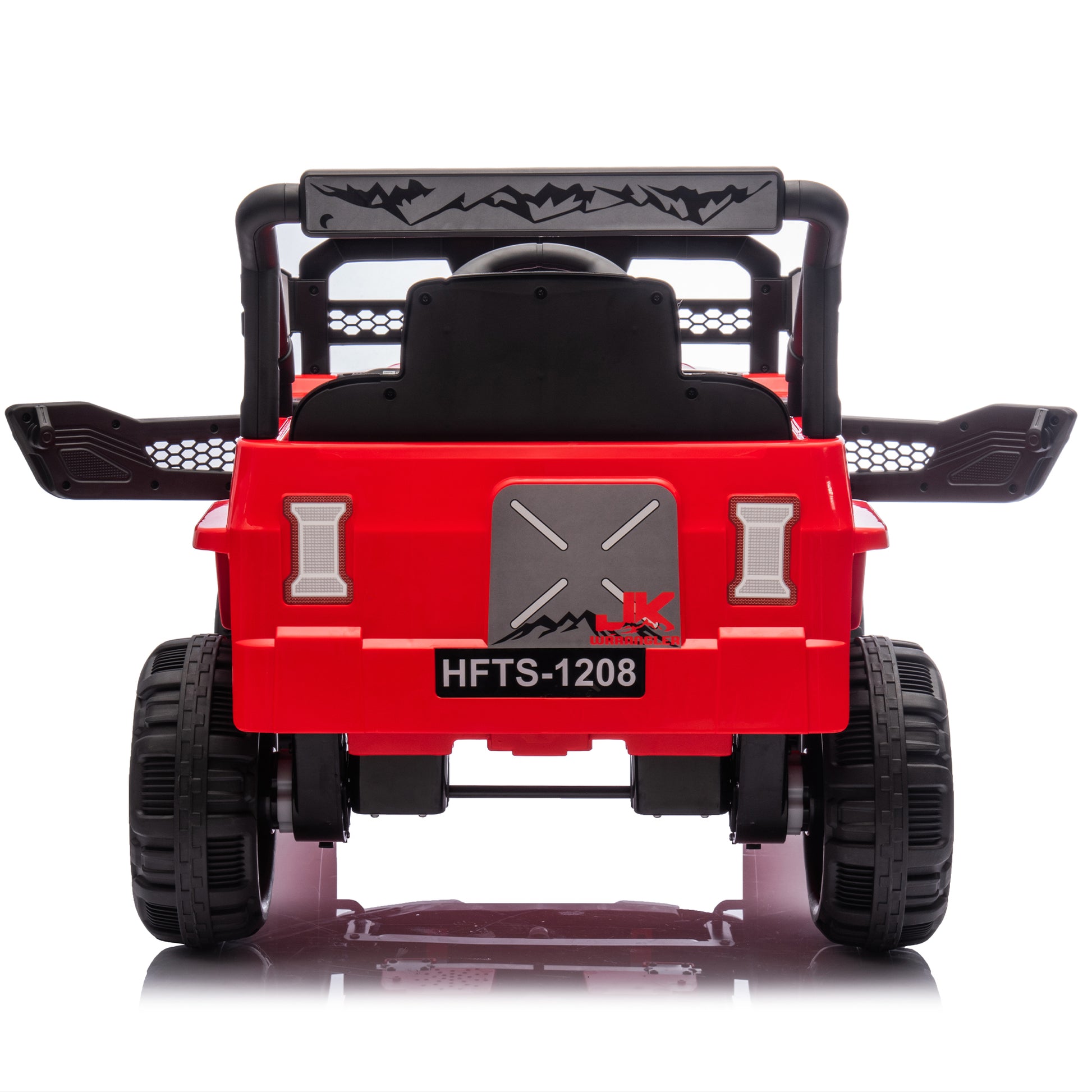 12V Kids Ride On Electric Truck Car W Parents Control,2Wd,Four Wheel Suspension,Early Education Function,Adjustable Volume,Usb,Mp3,Bluetooth,Microphone Jack,Power Display,Led Lights For Kids Aged 3. Red Polypropylene