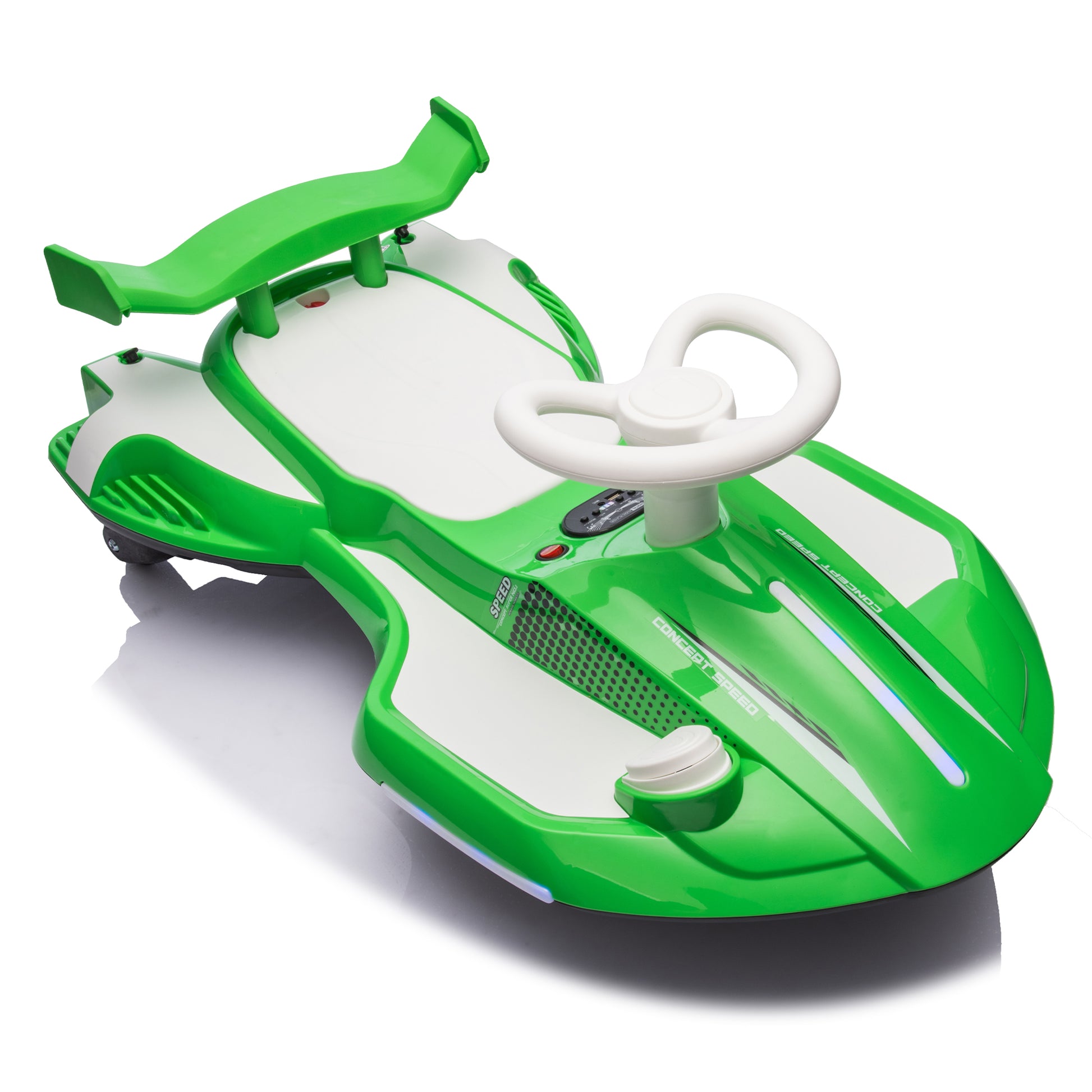 12V Kids Ride On Electric Toy,360 Degree Drift In Place,Spray Function,Front&Side Lights Design,Usb Mp3,Bluetooth,Music, 3.73 4.35 Mph,Easy Installation,Ultimate Cool Operation For Kids Aged 3 .