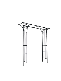 Metal Garden Arch Garden Arbor Trellis Climbing Plants Support Arch Outdoor Arch Wedding Arch Party Events Archway Black Black Iron