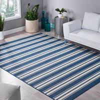 1802L 7'10"X10' Rug Blue Polypropylene