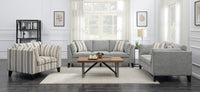 Doyle Gray Loveseat Gray Foam Engineered Wood