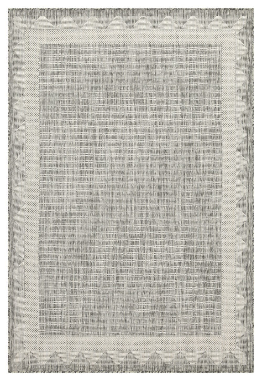 Sunshine Gc Har2015 Silver 2 Ft. 7 In. X 7 Ft. 3 In. Indoor Outdoor Area Rug Silver Polyester Polypropylene