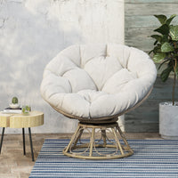 Mia Papasan Chair Brown Fabric