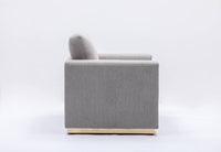 Valin Loveseat, Gray Linen Lv01745 Gray Upholstered