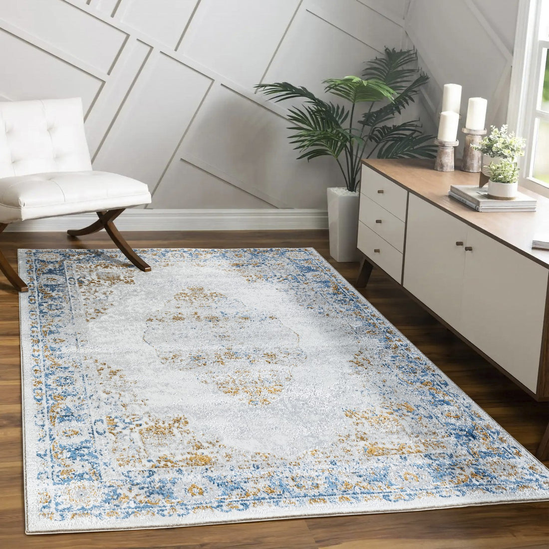 Legacy Gc Cam8004 Multi 7 Ft. 10 In. X 9 Ft. 10 In. Area Rug White Polyester