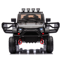 24V Kids Ride On Car W Parents Remote Control,400W Motor,Four Wheel Suspension,Adjustable Speed,Usb,Mp3,Music,Bluetooth,Large Display Screen,Power Display,Portable Handle,Safety Belt For Kids Aged 3