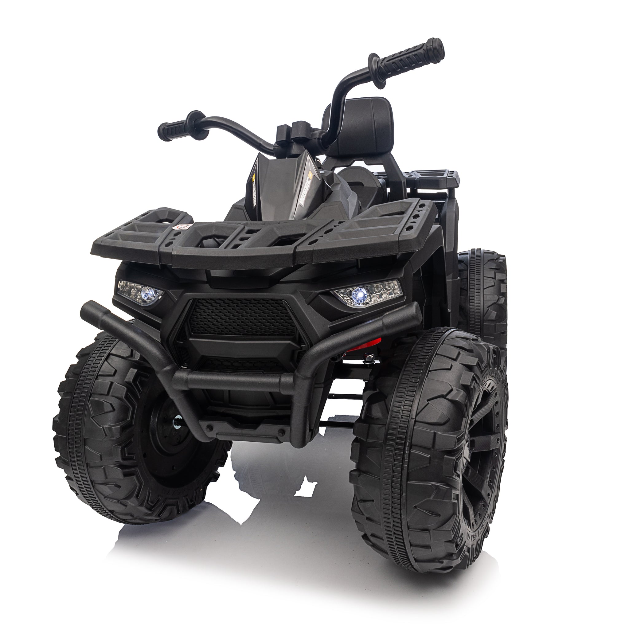 Kids Atv 2 Wheeler, 24 Volt 2Wd Ride On Toys For Big Kids W 2 Seater, 4X200W Motor, 5.6Mph Max Speed,Black Black Abs