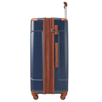 Hardshell Luggage Sets 3 Pcs Spinner Suitcase With Tsa Lock Lightweight 20''24''28'' Inky Blue Abs