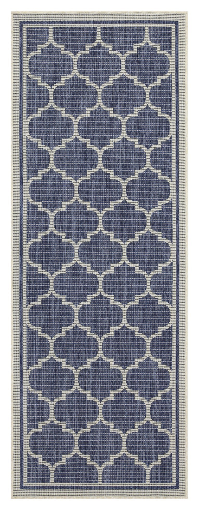 Sunshine Gc Har2004 Blue 7 Ft. 10 In. X 10 Ft. 3 In. Indoor Outdoor Area Rug Blue Polyester Polypropylene