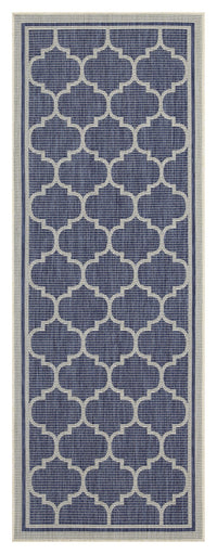 Sunshine Gc Har2004 Blue 7 Ft. 10 In. X 10 Ft. 3 In. Indoor Outdoor Area Rug Blue Polyester Polypropylene