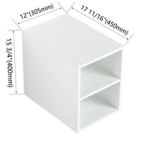 12 Inch Small Wall Mounted Storage Shelves, Suitable For Small Bathroom, Glossy White Glossy White 1 Primary Living Space Wall Mounted Modern Plywood