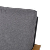Sinclair 4Pc Chat Set Grey Metal Mesh Wood Fabric