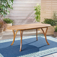 Acacia Wood 70" Dining Table Teak Wood