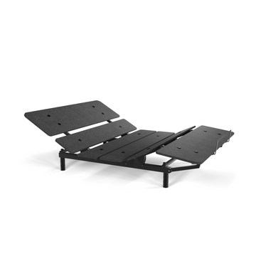 Cosmo Sydney Adjustable Bed Frame Queen Black Metal Metal & Wood