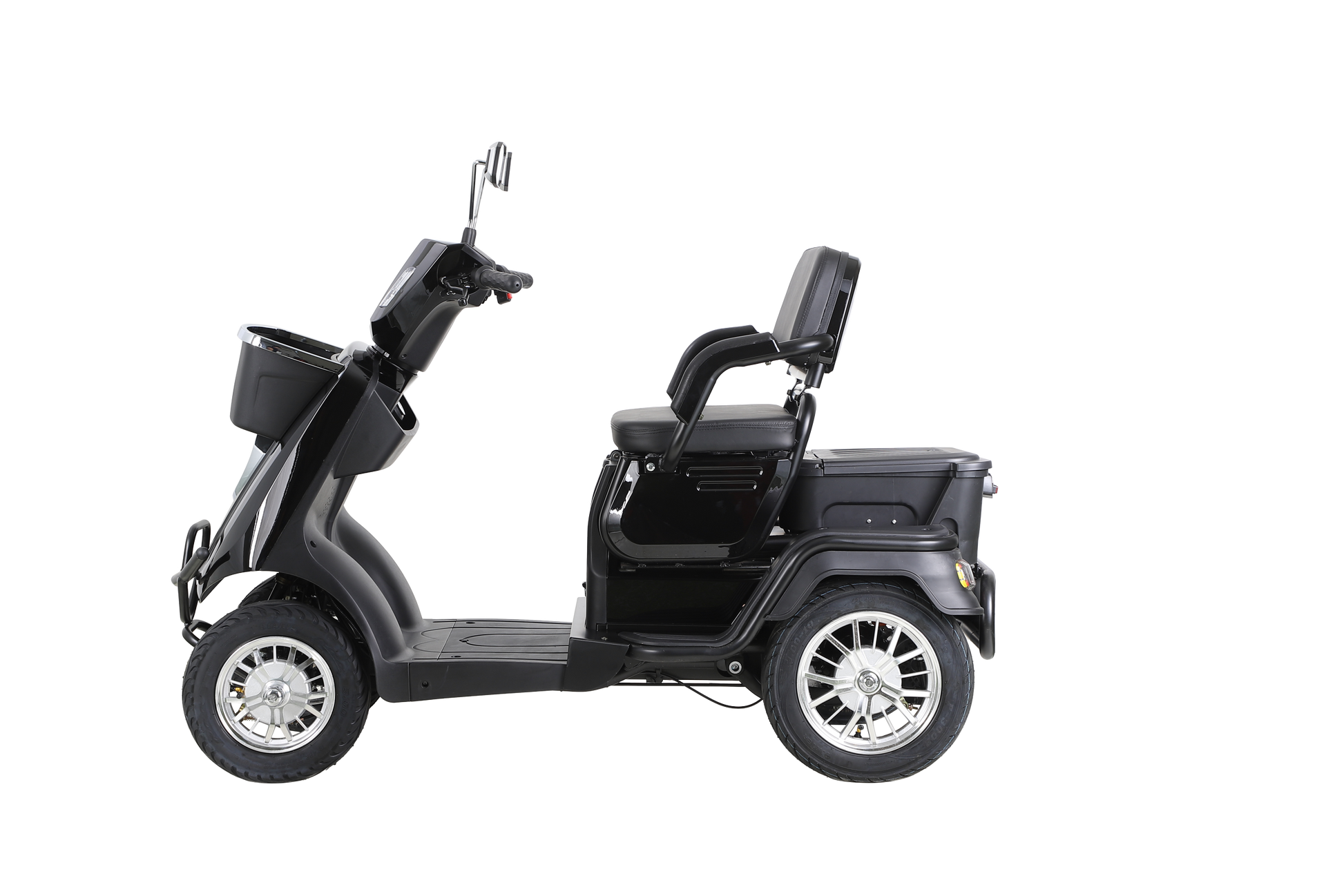 Heavy Duty 4 Wheel Mobility Scooters For Seniors & Adults 500Lbs Capacity Black Abs Pc