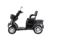 Heavy Duty 4 Wheel Mobility Scooters For Seniors & Adults 500Lbs Capacity Black Abs Pc