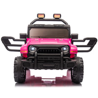 12V Kids Ride On Electric Car W Parents Control,Dual Drive, Four Wheel Suspension,With Music,Bluetooth,Mp3,Usb,With Headlights, Steering Wheel Quick Release,Slow Start For Kids Aged 3 8. Pink 50 99 Lbs Polypropylene