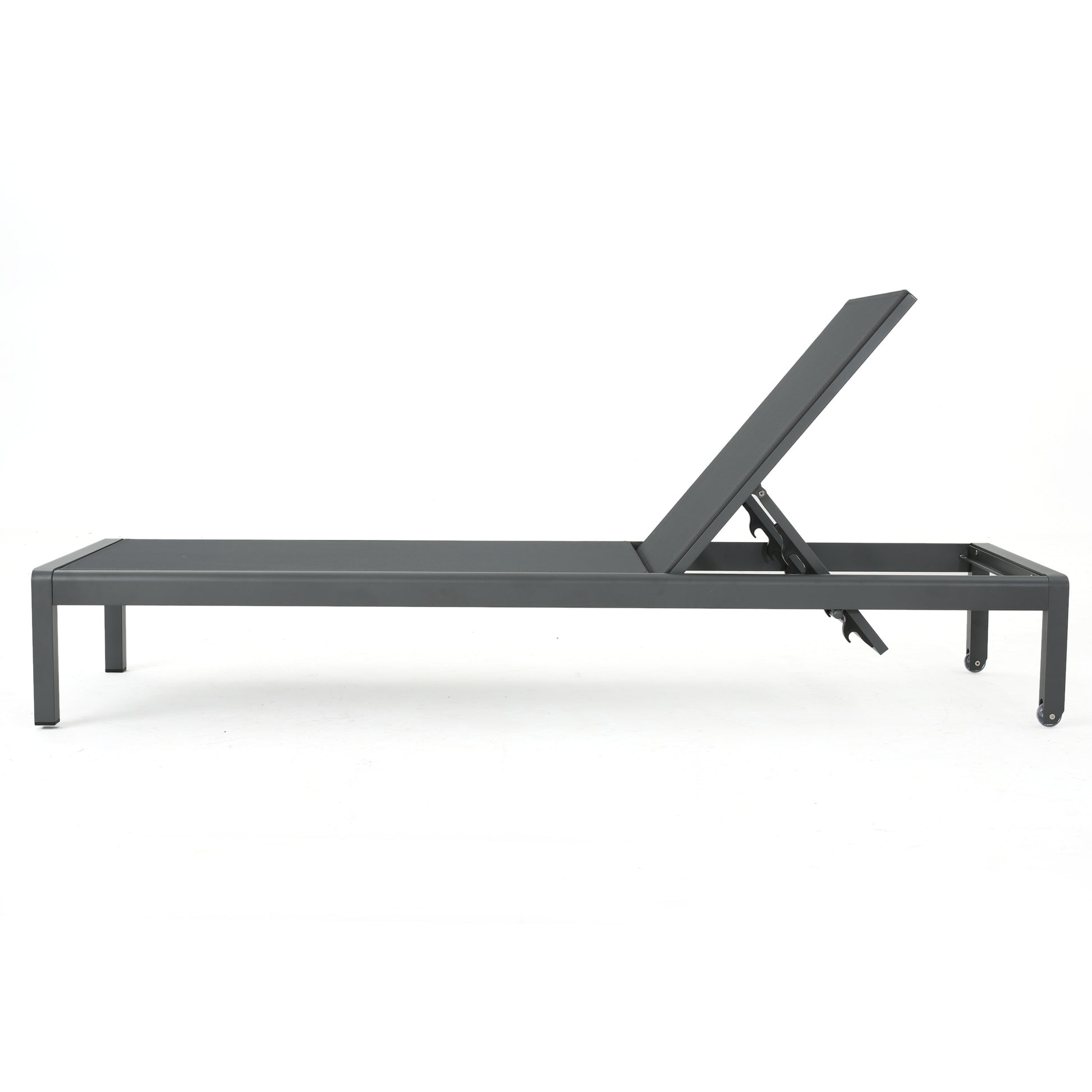 Cape Coral Kd Chaise Lounge Grey Gray Mesh