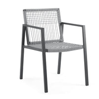 Outdoor Dining Set, Dining Chair Set Of 6 Aluminum Dining Table, Gray Black Black Grey Aluminum