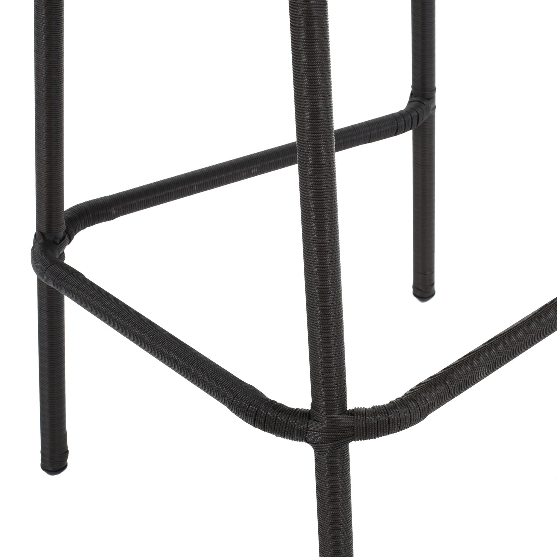 Outdoors Dark Brown Wicker Barstools Set Of 2 Dark Brown Garden & Outdoor Wicker