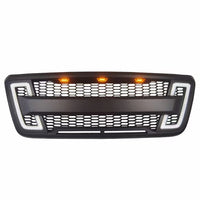 Grille For 2004 2008 Ford F150 With Led Lights Black Abs