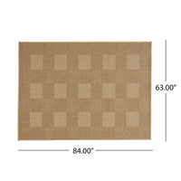 5'3" X 7' Indoor Outdoor Area Rug, Natural Natural Polypropylene