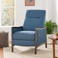 Recliner Chair - Navy Blue Fabric