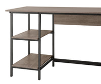 Weathered Gray Desk Gray Mdf Metal