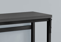 Computer Desk, Home Office, Standing, Adjustable, 48"L, Work, Laptop, Grey Laminate, Black Metal, Contemporary, Modern Grey Particle Board